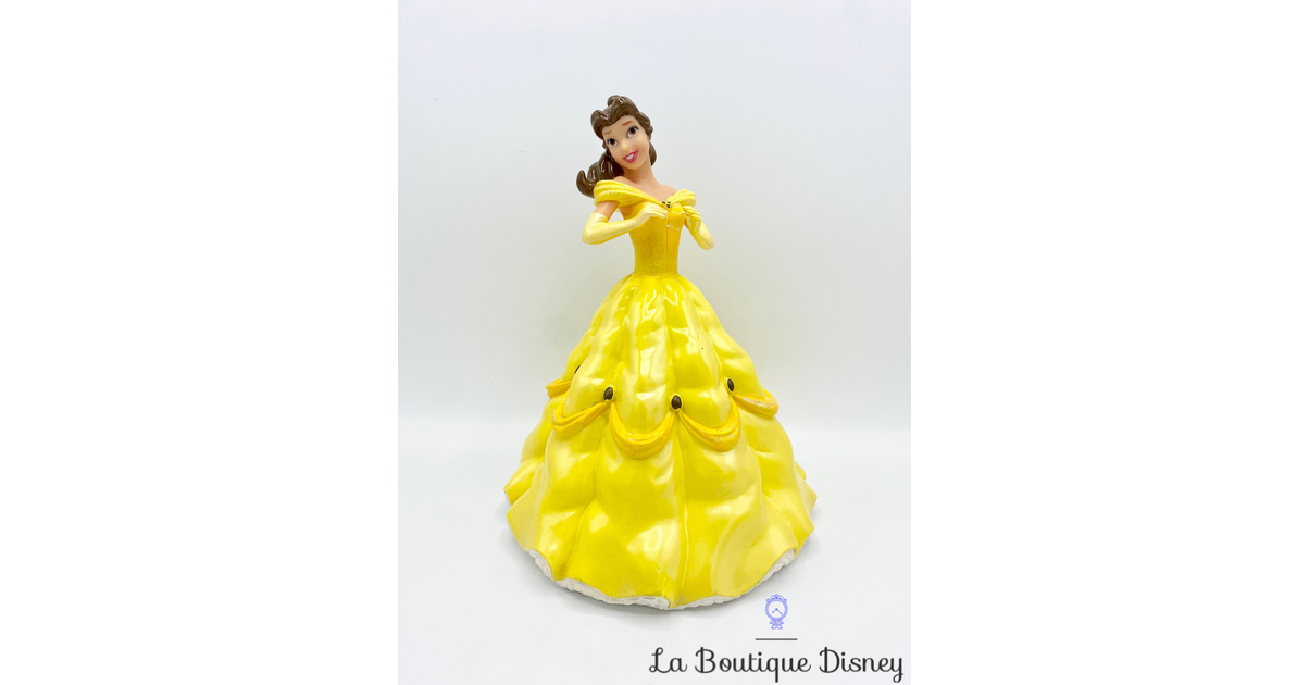 Tirelire La Belle et la Bête Disney princesse robe jaune figurine